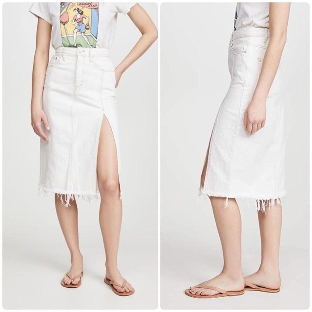 Free People Mambo Denim Skirt, 31